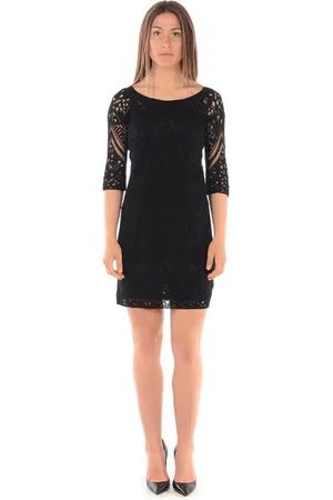Liu Jo Femme, Robes, Noir, Taille: 38 FR Élégante Robe Cocktail Noire