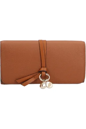 Chloé Femme, Accessoires, Brun, Taille: ONE Size Long Wallet with Flap