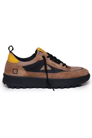 D.A.T.E. Homme, Chaussures, Brun, Taille: 40 EU Baskets en daim et caoutchouc