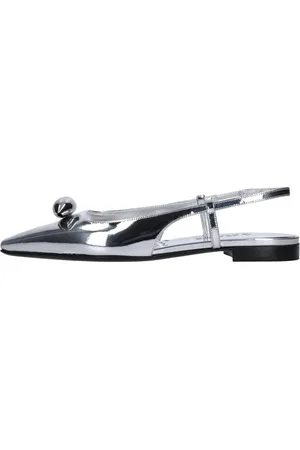 3Juin Femme, Chaussures, Gris, Taille: 37 EU Chaussures plates Argent