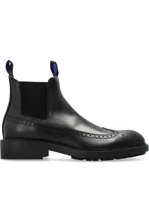 Burberry Homme, Chaussures, Noir, Taille: 45 EU Bottines Chelsea en cuir