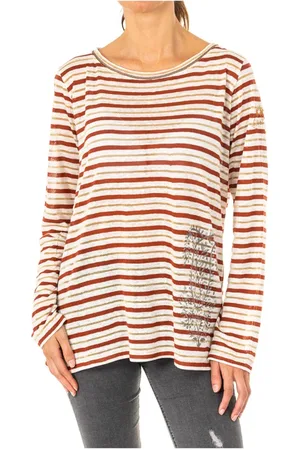 La Martina Femme, Tops, Multicolore, Taille: 40 FR T-shirt à Manches Longues Rayé