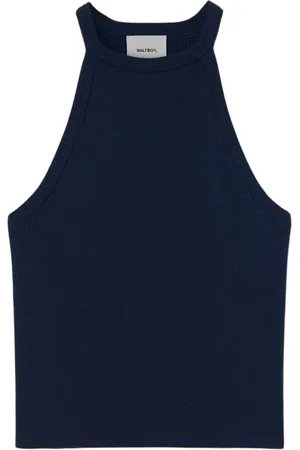 Halfboy Femme, Tops, Bleu, Taille: 40 FR Haut Tricot Marine Élégance Polyvalence