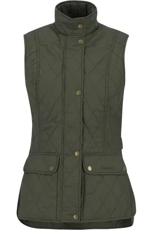 Barbour Femme, Vestes, Vert, Taille: 40 FR Gilet léger vert pour le printemps/l