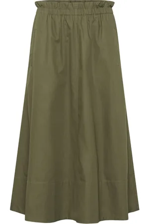Part Two Femme, Jupes, Vert, Taille: 34 FR Jupe A-line Kalamata Qualité Coton