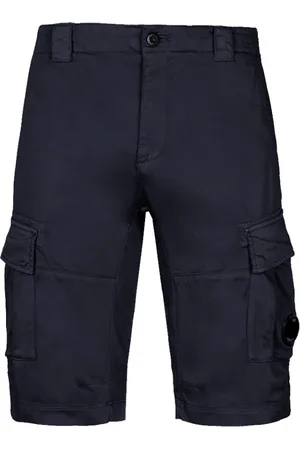 C.P. Company Homme, Shorts, Bleu, Taille: S Short Cargo Stretch en Sateen