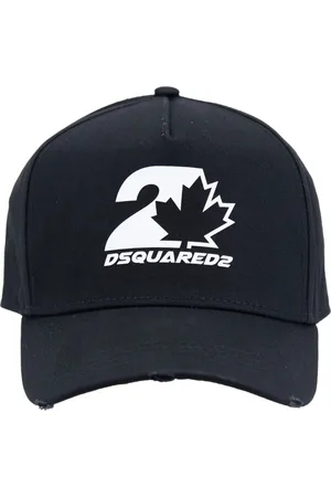 Dsquared2 Unisex, Accessoires, Noir, Taille: ONE Size Casquette de baseball avec logo et boucle de fermeture