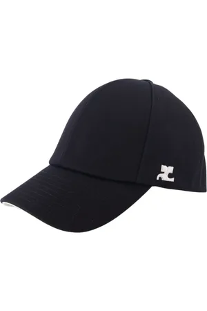 Courrèges Homme, Accessoires, Noir, Taille: M Casquette en coton avec logo brodé