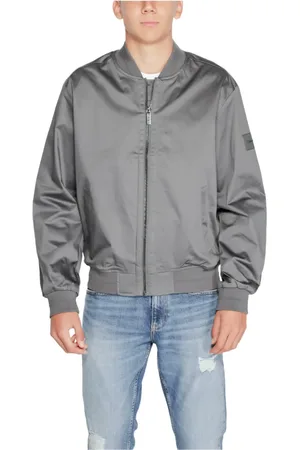Calvin Klein Homme, Vestes, Gris, Taille: L Veste en coton Collection Automne/Hiver