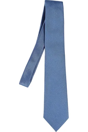 Ermenegildo Zegna Homme, Accessoires, Bleu, Taille: ONE Size Cravate en soie