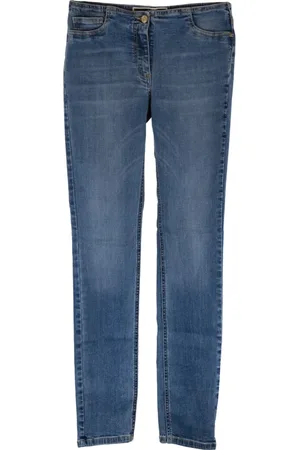 Elisabetta Franchi Femme, Jeans, Bleu, Taille: W27 Jean droit à poches plaquées
