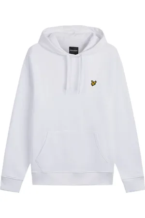 Lyle & Scott Homme, Sweatshirts et sweats à capuche, Blanc, Taille: L Sweat à capuche classique