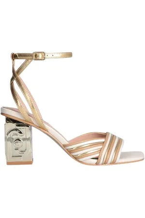Liu Jo Femme, Chaussures, Jaune, Taille: 36 EU Sandales à Talons Hauts Dorées Violet 05 de