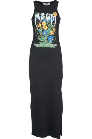 Msgm Femme, Robes, Noir, Taille: 38 FR Robe Débardeur Noire