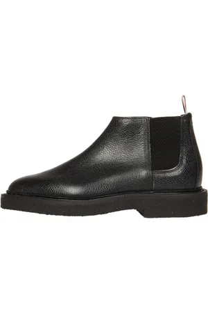 Thom Browne Homme, Chaussures, Noir, Taille: 43 EU Chelsea Bottes Mi-Hautes