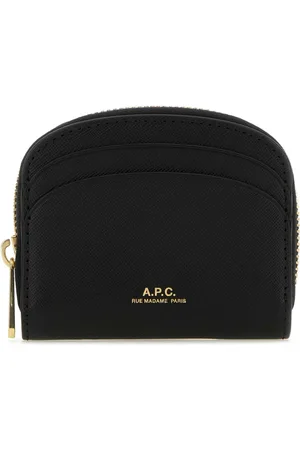A.P.C. Femme, Accessoires, Noir, Taille: ONE Size Demi Lune Mini Portefeuille Compact