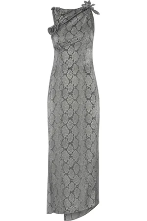 COPERNI Femme, Robes, Multicolore, Taille: 40 FR Robe Fleurie Asymétrique Imprimé Serpent