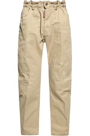 Dsquared2 Homme, Pantalons, Brun, Taille: S Pantalon Droit Décontracté