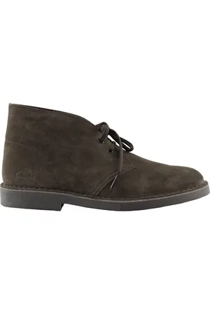 Clarks Homme, Chaussures, Brun, Taille: 43 EU Élégantes chaussures en daim marron foncé