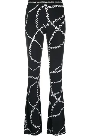 VERSACE Femme, Pantalons, Noir, Taille: 40 FR Pantalon Noir pour Femmes
