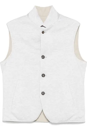 ELEVENTY Homme, Vestes, Gris, Taille: 4XL Gilet Réversible en Laine