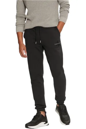 Calvin Klein Homme, Pantalons, Noir, Taille: M Pantalon en Coton à Fermeture en Dentelle