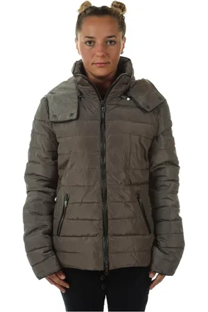 Emporio Armani Femme, Vestes, Brun, Taille: 40 FR Veste en Denim Élégante