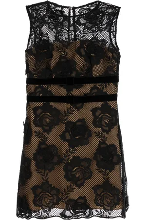 Self-Portrait Femme, Robes, Noir, Taille: 36 FR Mini-robe Noire à