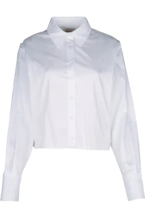 Calvin Klein Femme, Blouses et Chemises, Blanc, Taille: 36 FR Veste Crêpe Scuba
