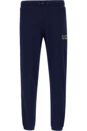 EA7 Homme, Pantalons, Bleu, Taille: L Pantalon de survêtement bleu