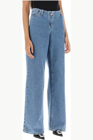 MAGDA BUTRYM Femme, Jeans, Bleu, Taille: 38 FR Denim Ultra Taille Basse et Jambes Larges