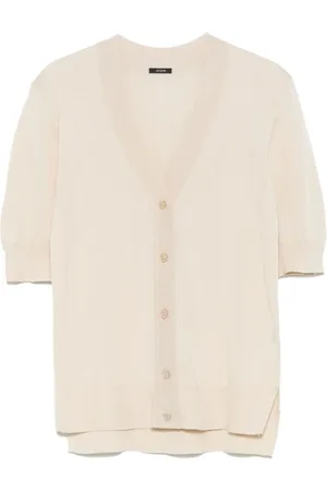 Joseph Femme, Pulls, , Taille: 38 FR Cardigan Superfine Col V Manches Courtes