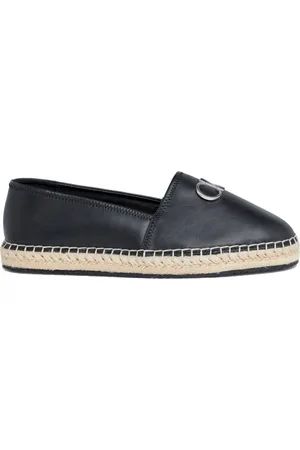 Calvin Klein Femme, Chaussures, Noir, Taille: 39 EU Espadrilles Re-Lock Femme