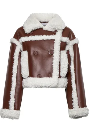 Stand Studio Femme, Vestes, Brun, Taille: 38 FR Veste d`hiver en polyuréthane
