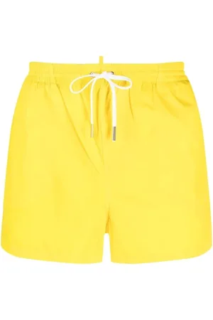 Dsquared2 Homme, Maillots de bain, Jaune, Taille: M Icon-print Swim Shorts