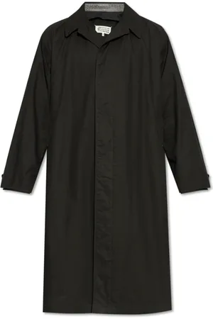 Maison Margiela Homme, Manteaux, Noir, Taille: L Trench-coat en coton