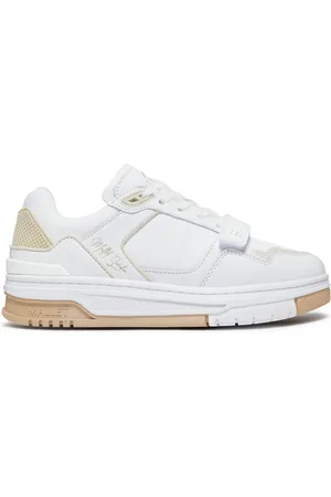 Mallet Homme, Chaussures, Blanc, Taille: 39 EU Carlton Strap Baskets Blanc Beige
