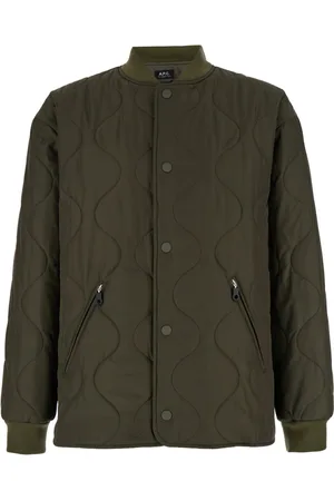 A.P.C. Homme, Vestes, Vert, Taille: L Manteau Florent