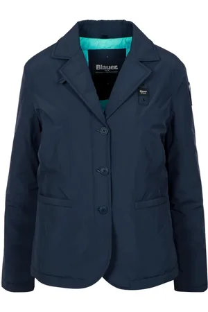 Blauer Femme, Vestes, Bleu, Taille: 38 FR Veste Courte en Nylon Garnie de Duvet
