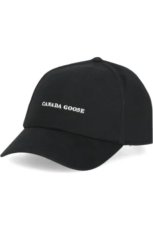 Canada Goose Homme, Accessoires, Noir, Taille: ONE Size Casquette de baseball noire en coton