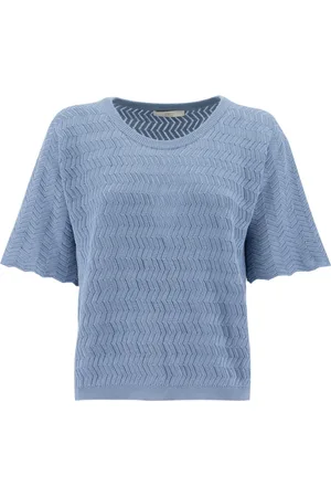 FEDELI Femme, Tops, Bleu, Taille: 40 FR T-Shirt