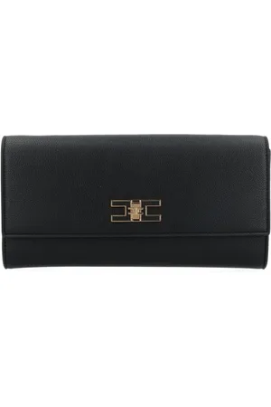 Elisabetta Franchi Femme, Accessoires, Noir, Taille: ONE Size Sac Baguette en Éco-cuir avec Chaîne