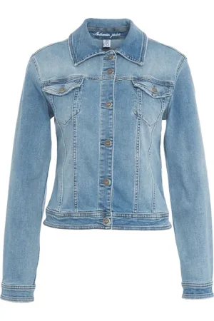 Liu Jo Femme, Vestes, Bleu, Taille: 44 FR Veste en Denim Bleu avec Col Kent
