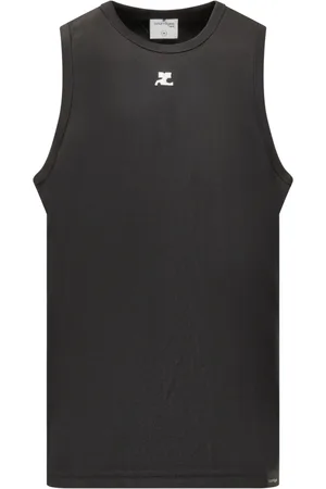 Courrèges Homme, Tops, Noir, Taille: L Débardeur de sport sans manches