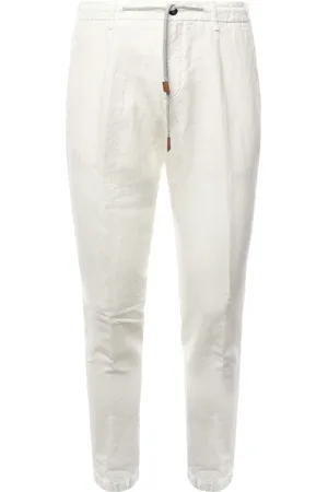 ELEVENTY Homme, Pantalons, Blanc, Taille: W30 Pantalon de jogging slim-fit