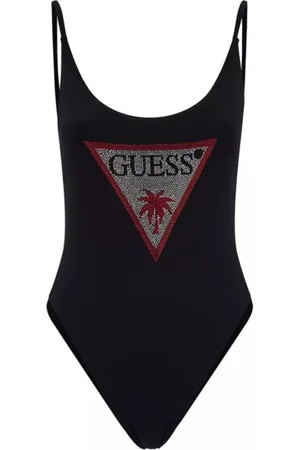 Guess Femme, Maillots de bain, Noir, Taille: 36 FR Maillot de bain une pièce à strass