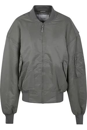 Entire Studios Femme, Vestes, Gris, Taille: 38 FR Broad Bomber Jacket