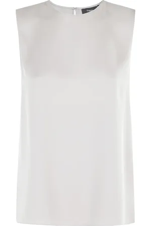 THEORY Femme, Tops, Gris, Taille: 40 FR Coquille Droite Moderne
