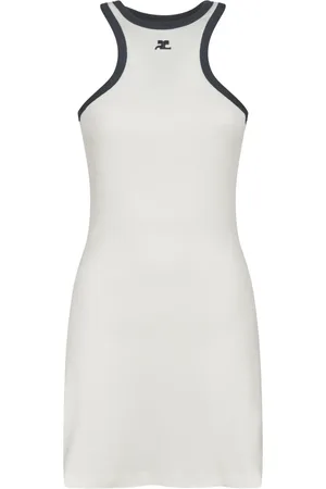 Courrèges Femme, Robes, Blanc, Taille: 42 FR Scuba Mini Dress