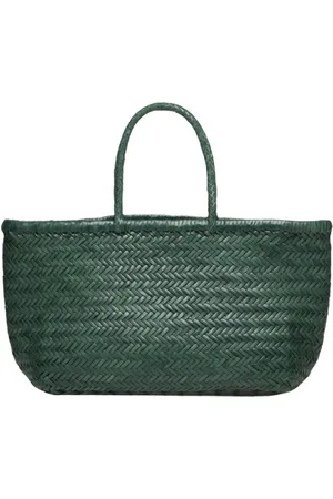 Dragon Diffusion Femme, Sacs, Vert, Taille: ONE Size Sac fourre-tout en cuir tissé à la main